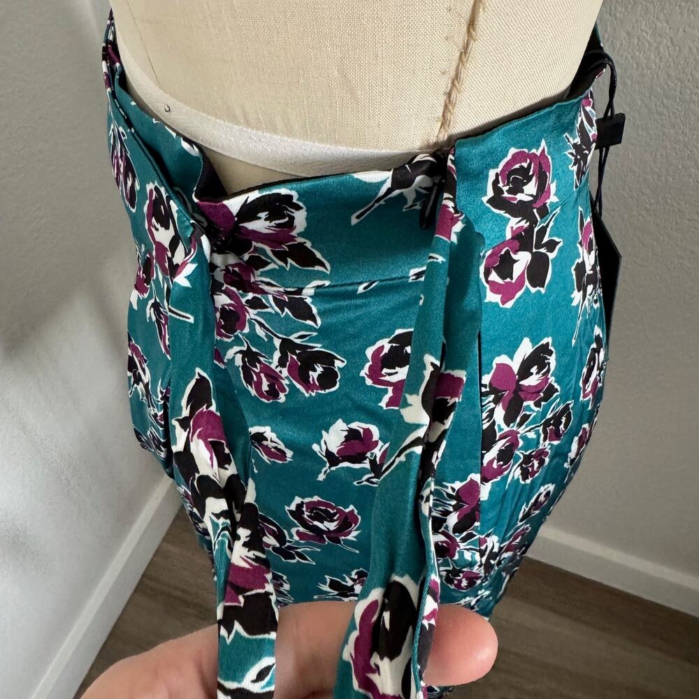 The Kooples | NWT Rock Roses Faux Wrap Mini Skirt Size Small $245 Retail - Picture 7 of 11